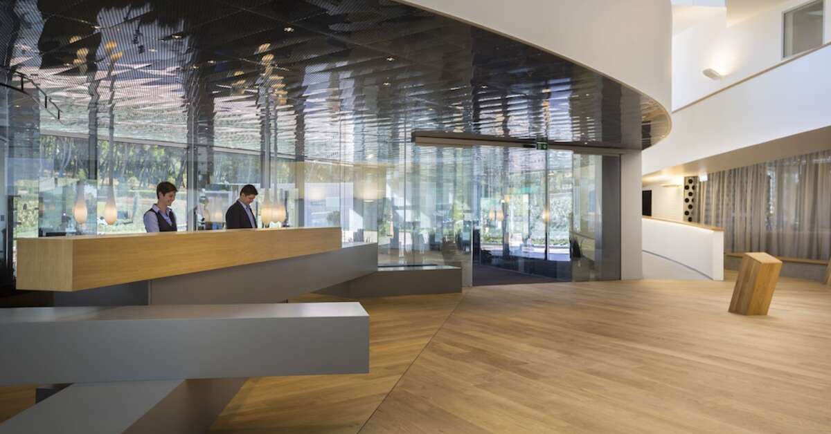 Een foto van het interieur van Family Hotel Amarin