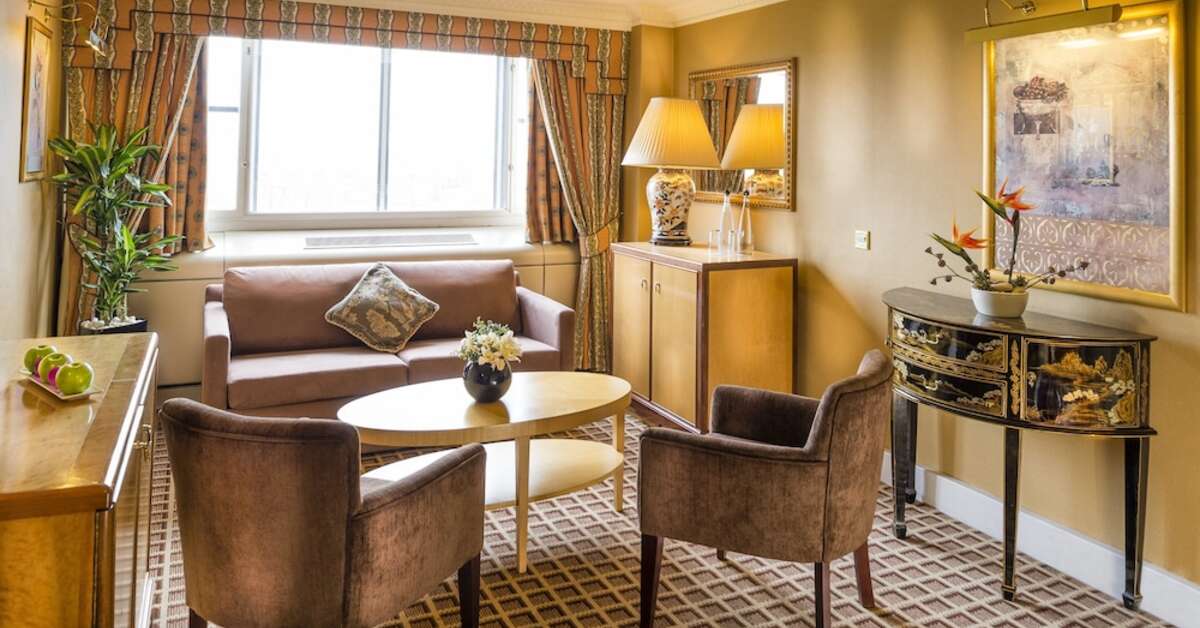 Een foto van het interieur van Copthorne Tara Hotel London Kensington