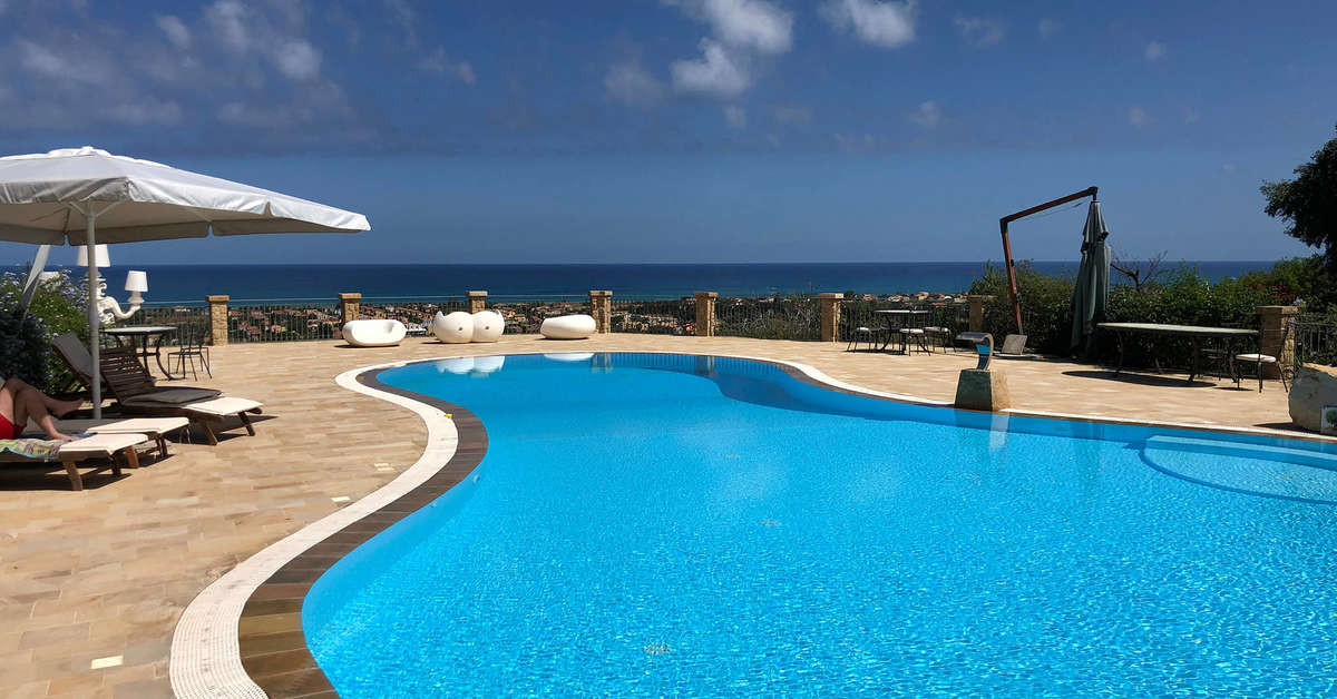Een foto van het zwembad bij Agriturismo Le Terrazze sul Tirreno