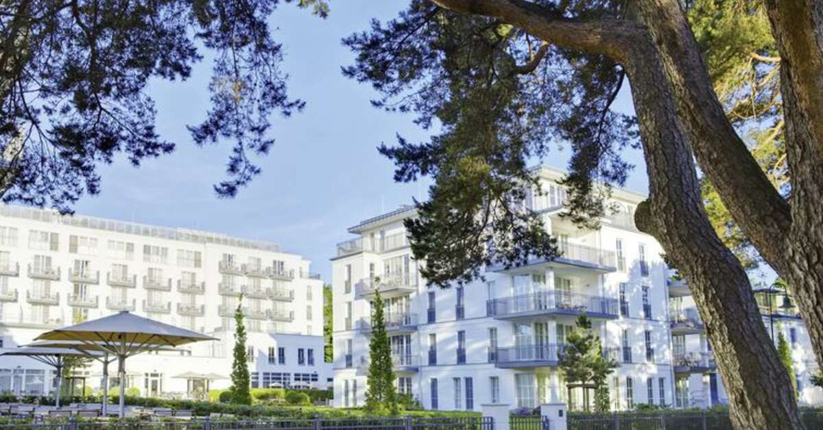 Een foto van de buitenkant van Steigenberger Grandhotel & Spa Heringsdorf