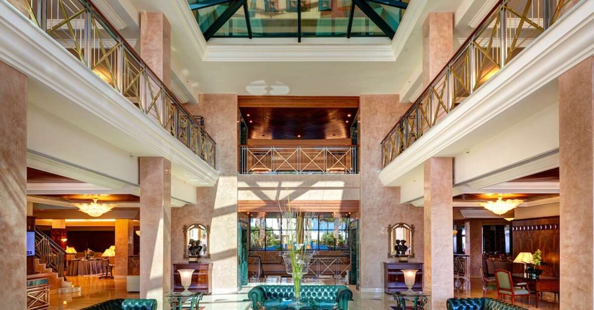 Een foto van het interieur van Hipotels Hipocampo Palace & Spa Hotel