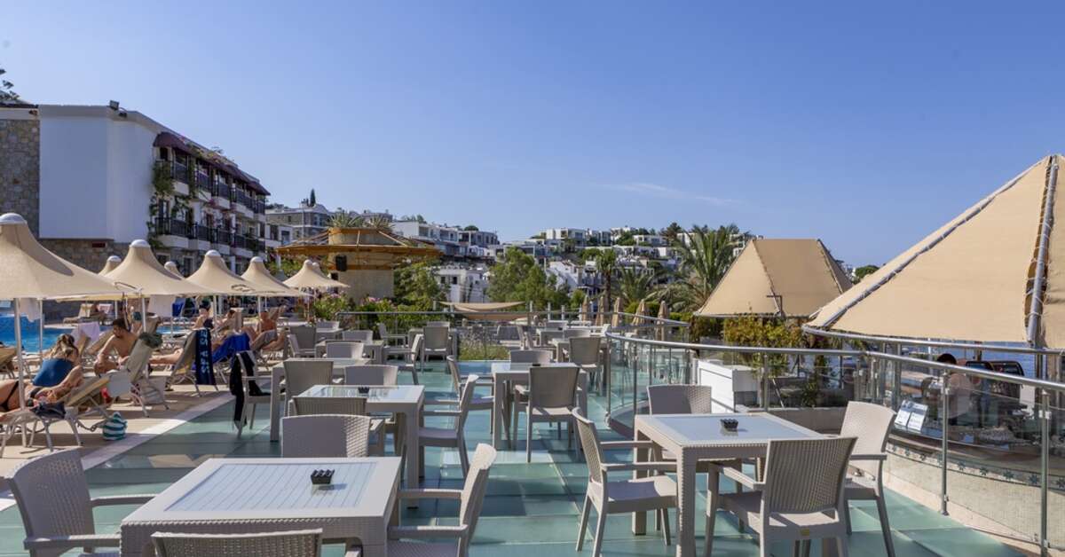 Een foto van het terras bij Diamond of Bodrum