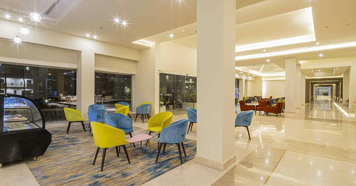 Een foto van het interieur van Amarina Abu Soma Resort & Aquapark