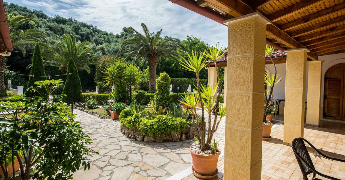 Ein Foto von der Außenansicht des Villa Violetta