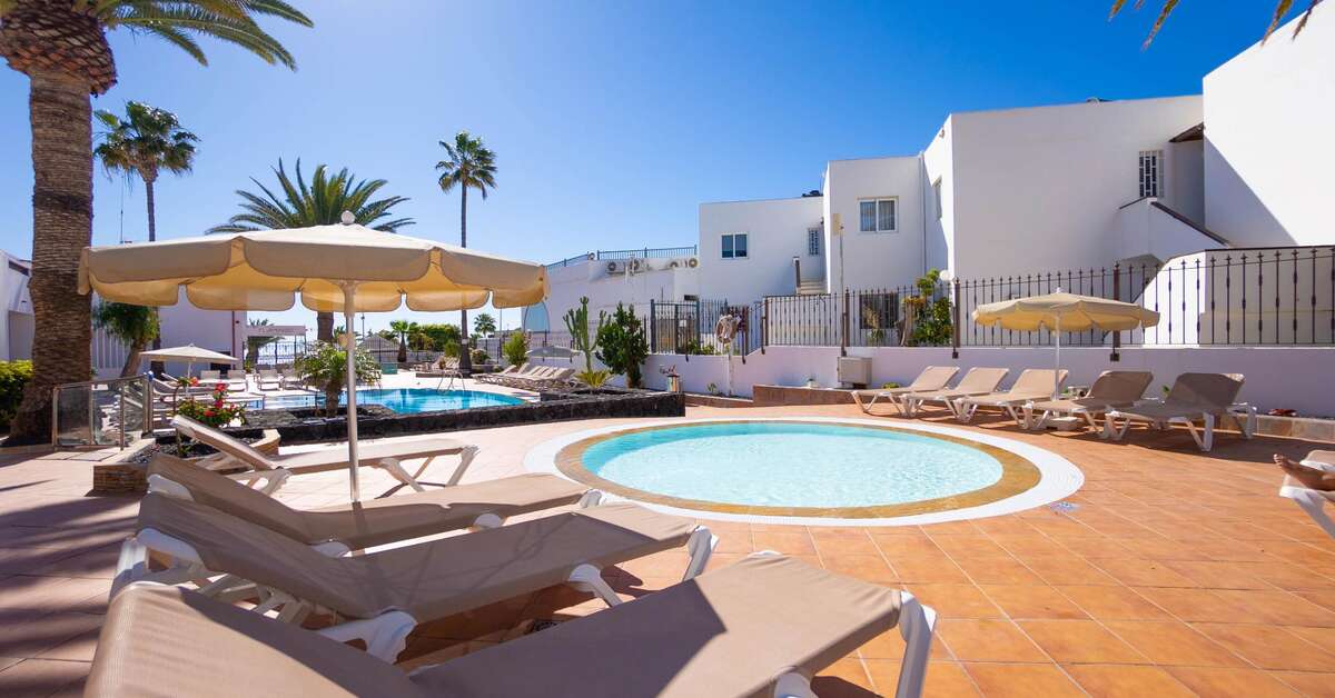 Ein Foto vom Pool im Apartments Flamingo