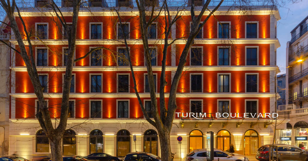 Een foto van de buitenkant van Turim Boulevard Hotel