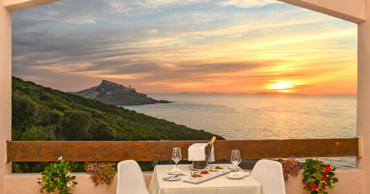 Een foto van het terras bij Castelsardo Resort Village