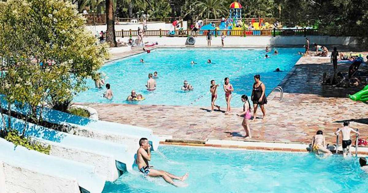 Een foto van het zwembad bij Camping La Baume - La Palmeraie