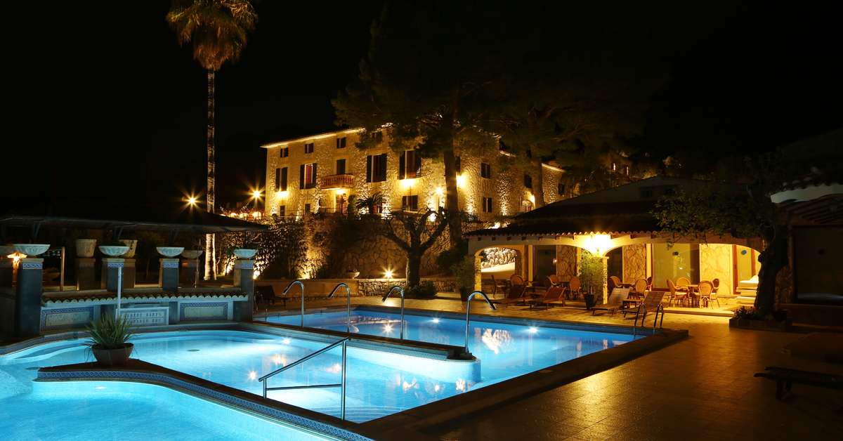 Ein Foto vom Pool im Eco Hotel Rural & Spa Monnaber Nou