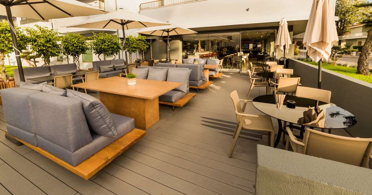 Een foto van het terras bij The Prime Energize