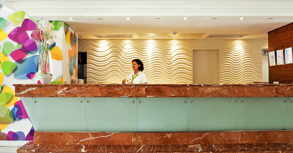 Een foto van het interieur van Mariant Hotel