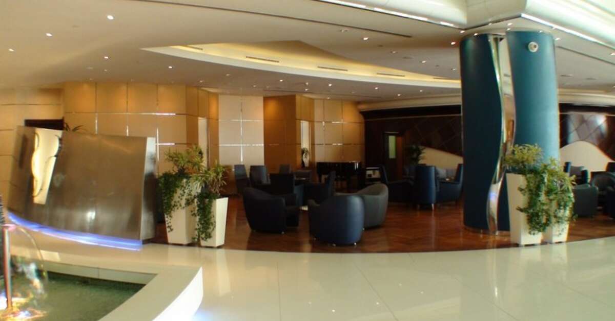 Een foto van het interieur van Fairmont Dubai