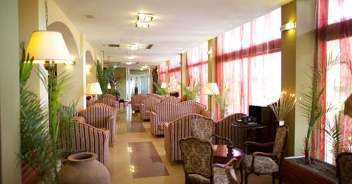Een foto van het interieur van Belvedere Hotel Ohrid