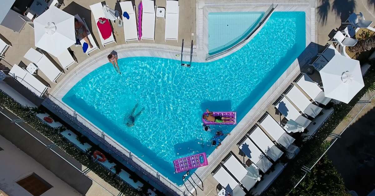 Een foto van het zwembad bij Agrelli Hotel