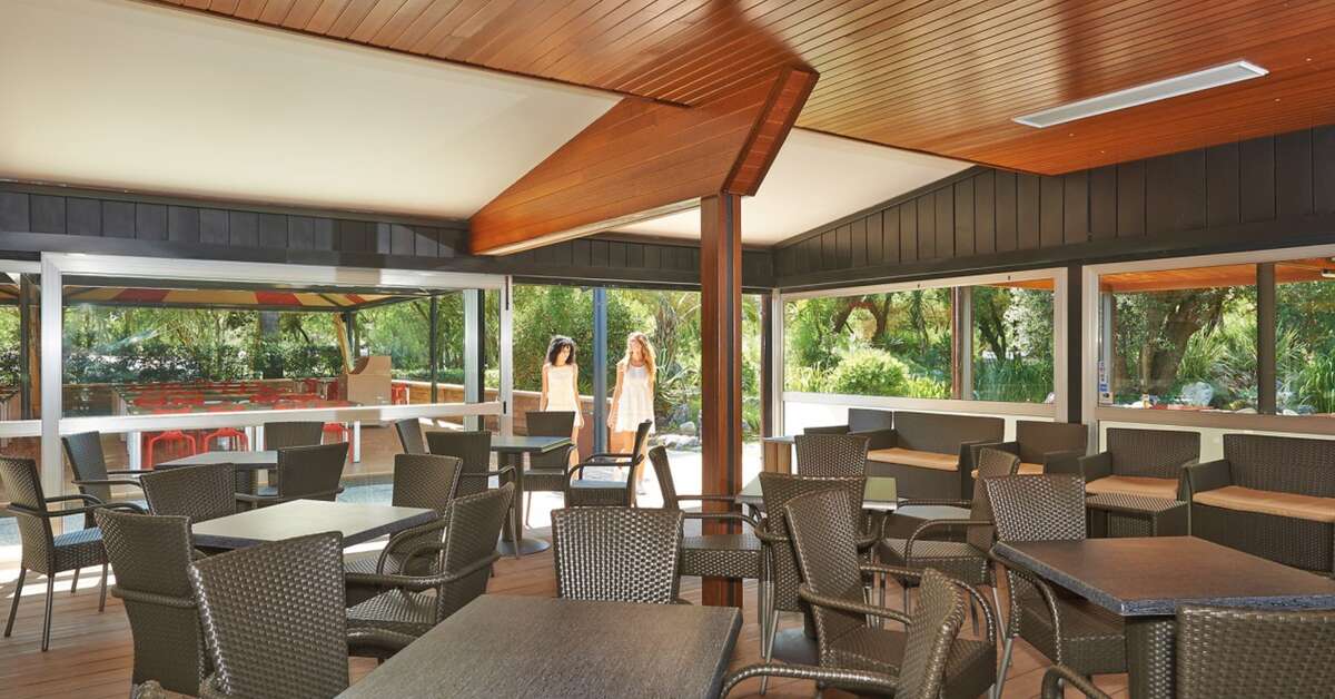 Een foto van het terras bij Camping Villaggio Baia Domizia
