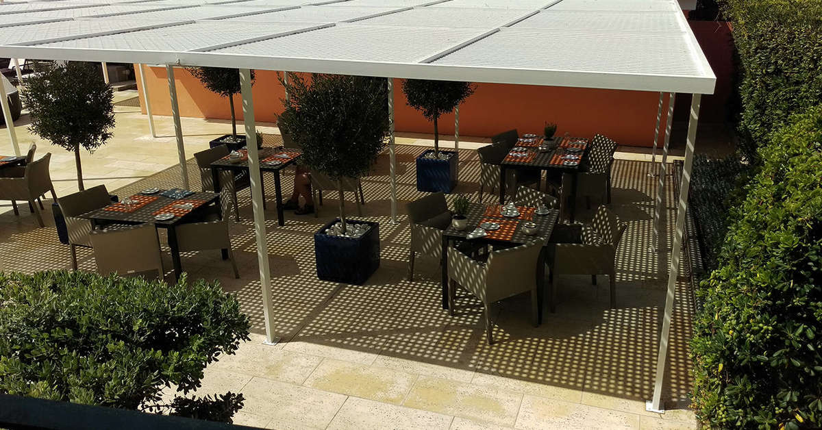 Een foto van het terras bij Hotel Senhora da Guia