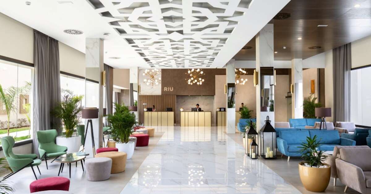 Een foto van het interieur van Riu Palace Boavista