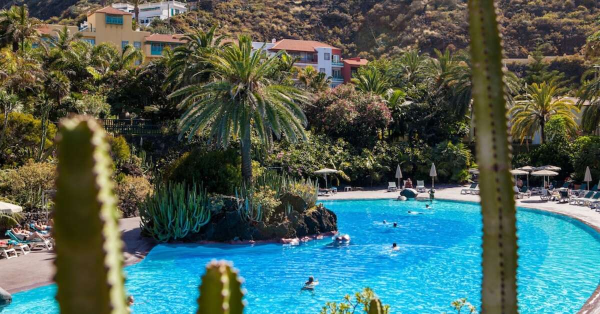 Een foto van het zwembad bij Hacienda San Jorge