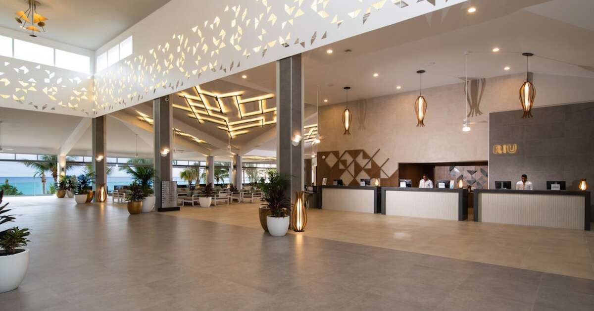 Een foto van het interieur van Riu Ocho Rios