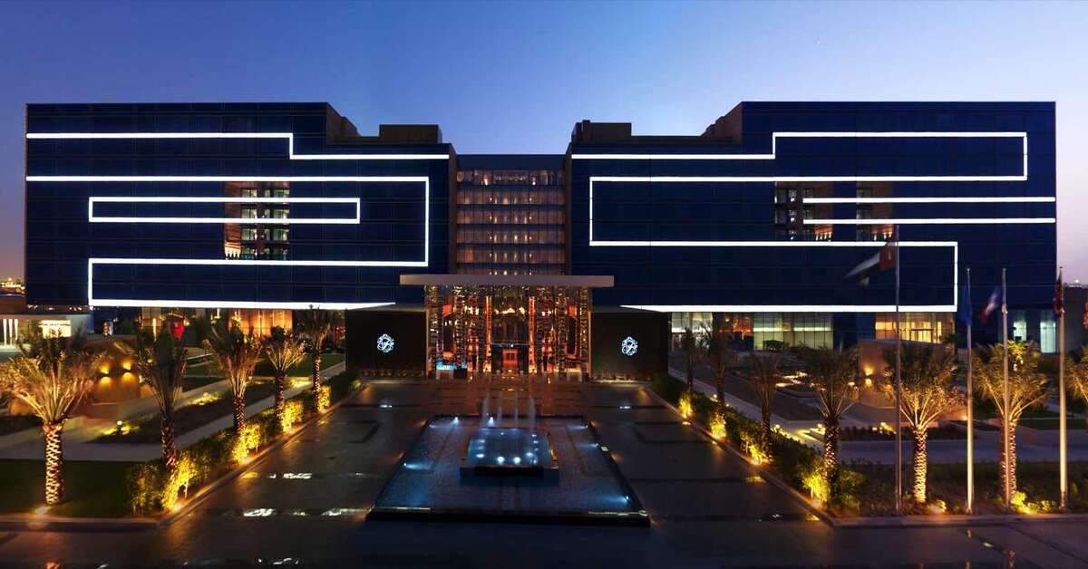 Ein Foto von der Außenansicht des Fairmont Bab Al Bahr