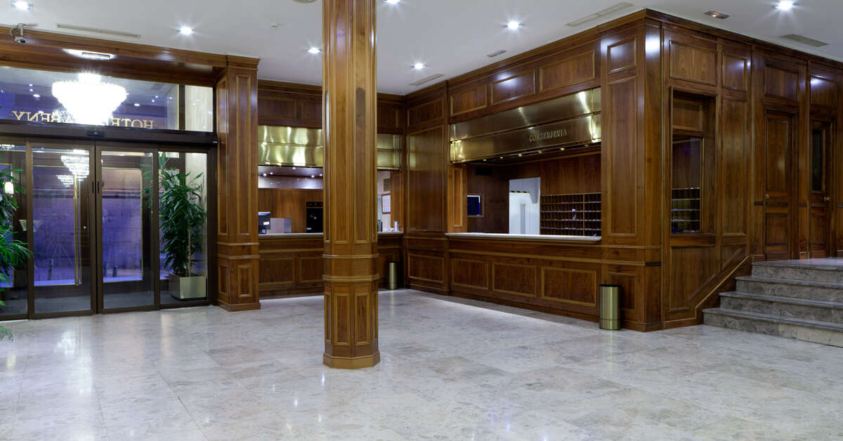 Een foto van het interieur van Liabeny Hotel