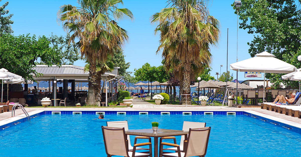 Een foto van het zwembad bij Sun Beach Platamon