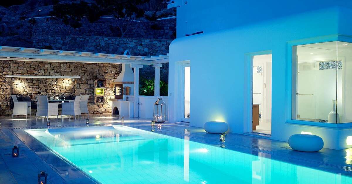 Een foto van het zwembad bij Mykonos Grand Hotel & Resort
