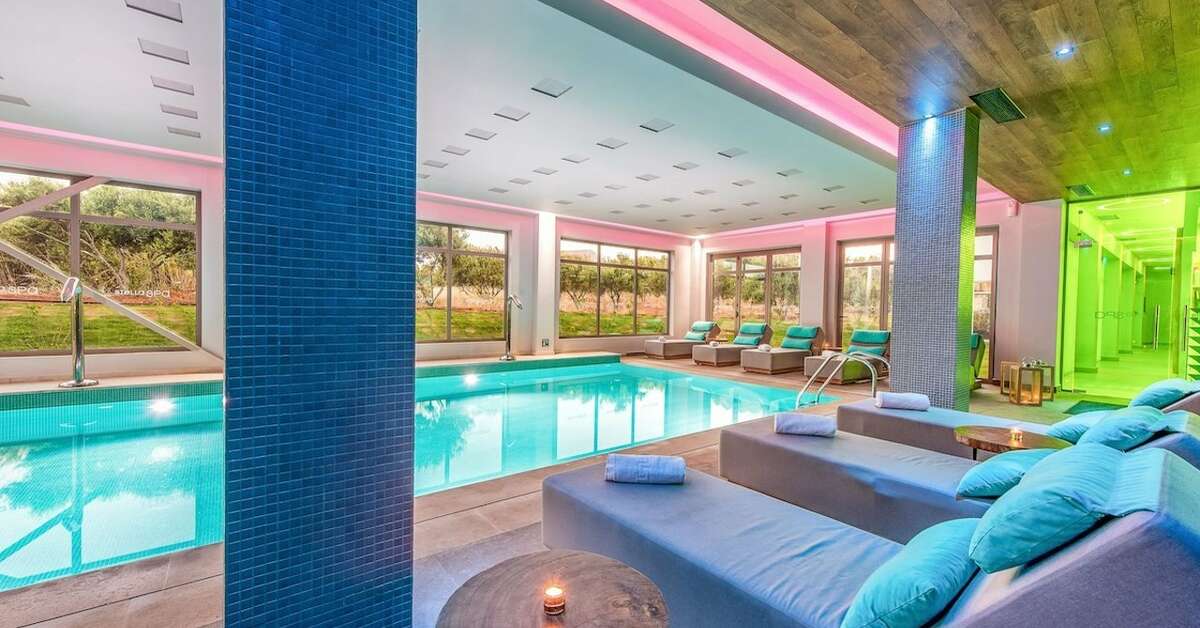Een foto van het zwembad bij Stella Village Seaside Hotel