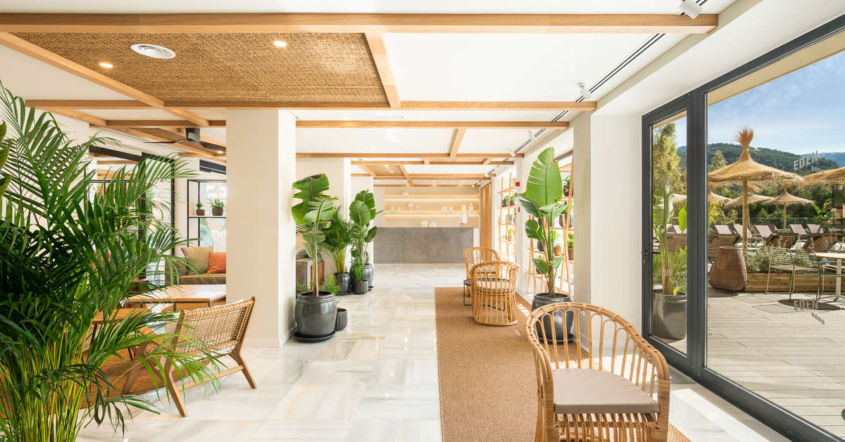 Een foto van het interieur van Hotel Eden Nord