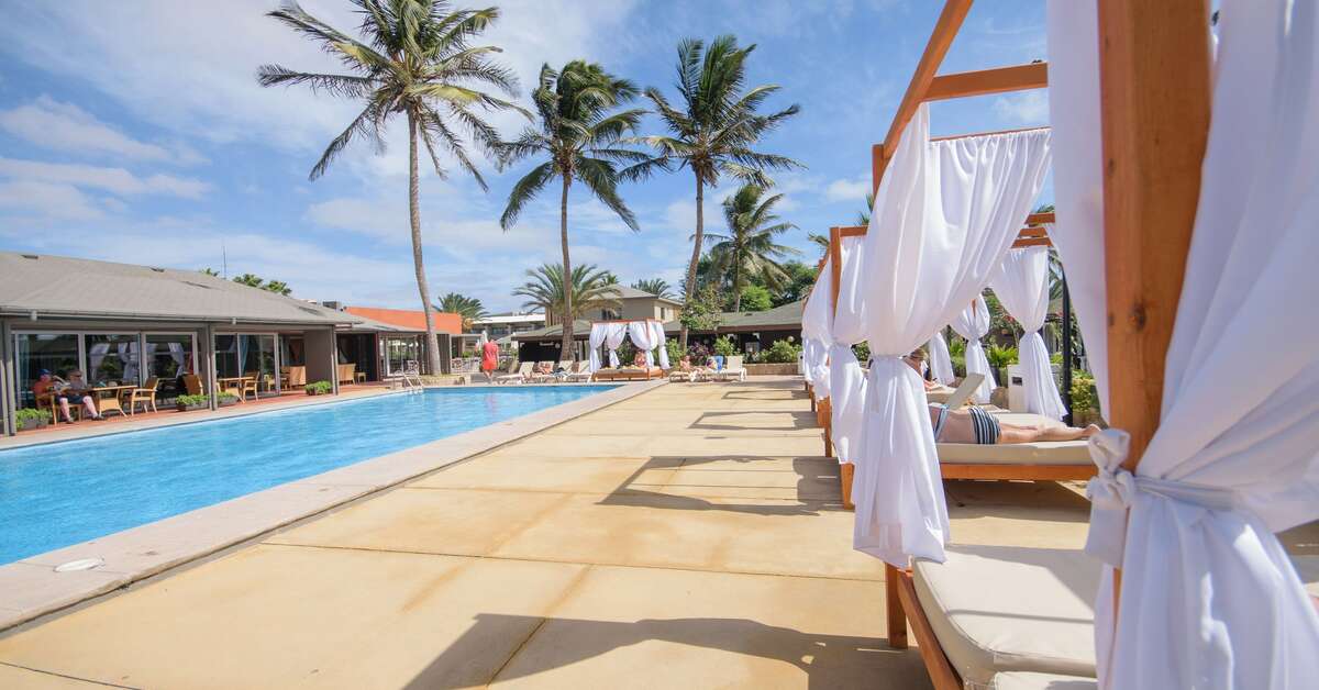 Een foto van het zwembad bij Oasis Belorizonte Hotel