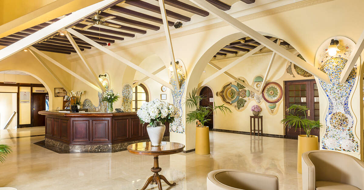 Een foto van het interieur van Guitart Rosa Hotel