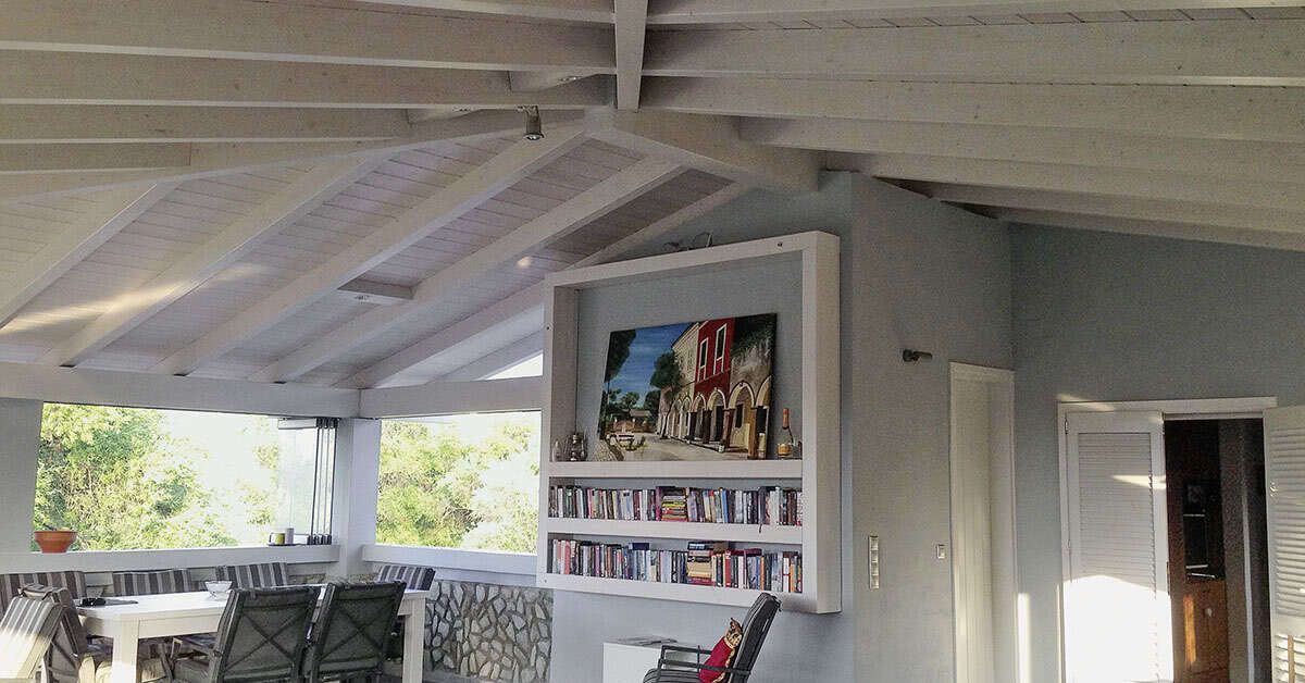 Een foto van het interieur van Hotel Alexis
