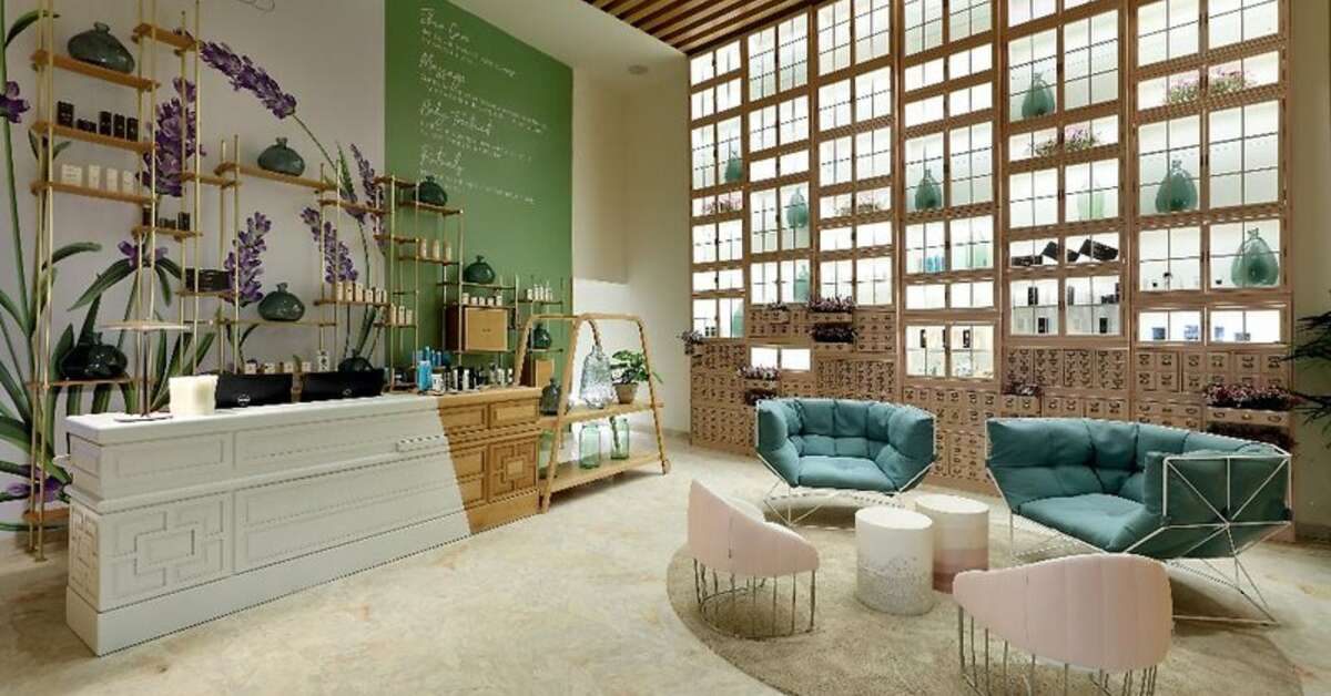 Een foto van het interieur van Bless Ibiza Hotel