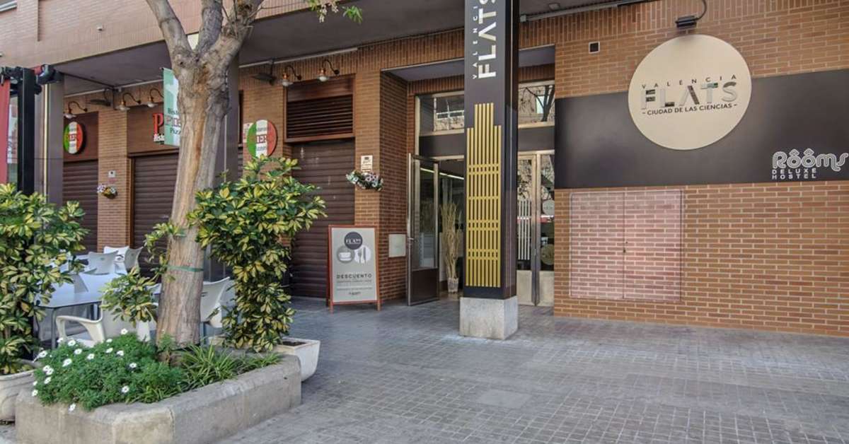 Een foto van de buitenkant van Valenciaflats Ciudad de las Ciencias