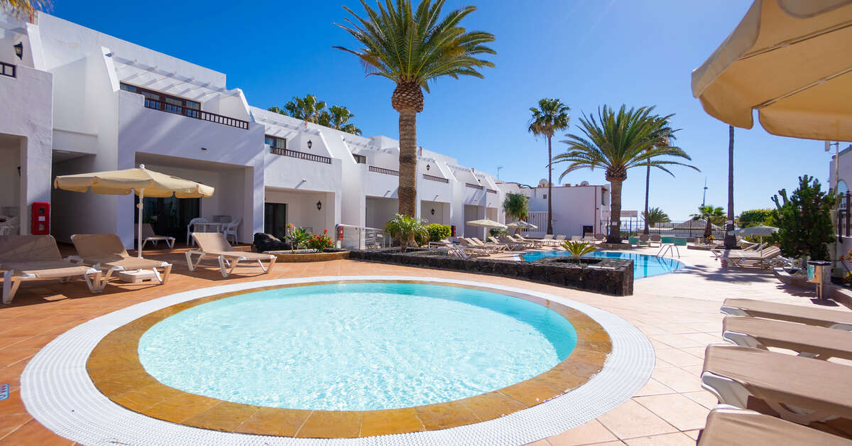 Ein Foto vom Pool im Apartments Flamingo