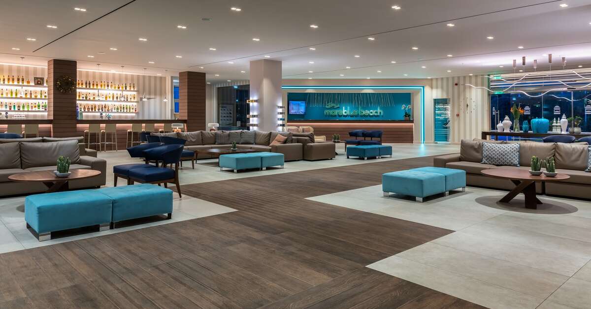 Een foto van het interieur van Mareblue Beach Resort