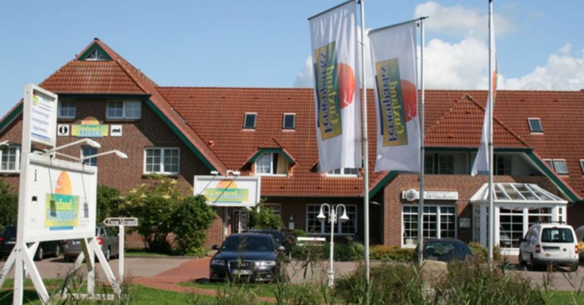 Ein Foto von der Außenansicht des Cuxland Ferienpark Dorum