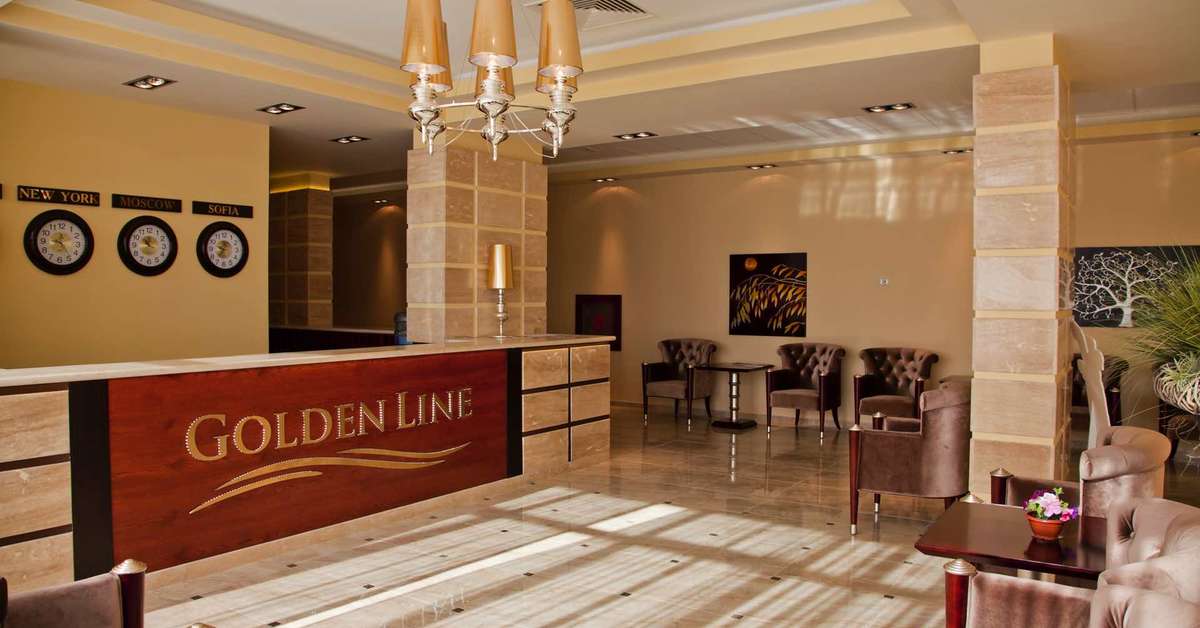 Een foto van het interieur van Aparthotel Golden Line