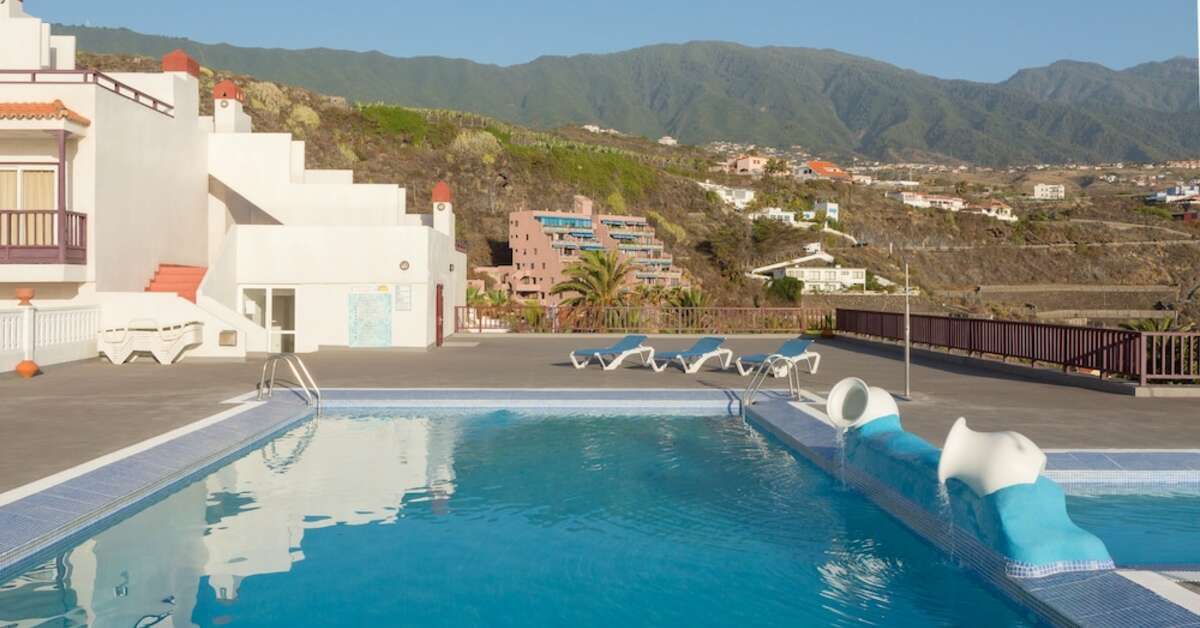 Ein Foto vom Pool im Apartments Centro Cancajos