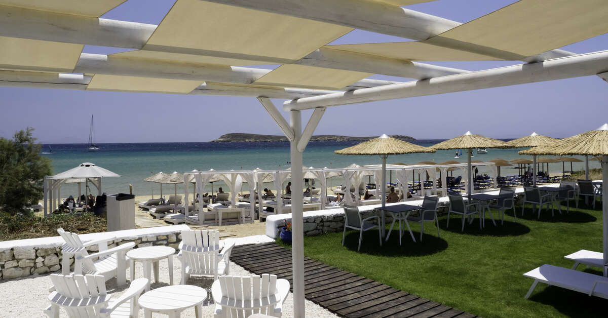 Een foto van het strand bij Amaryllis Paros Beach Hotel