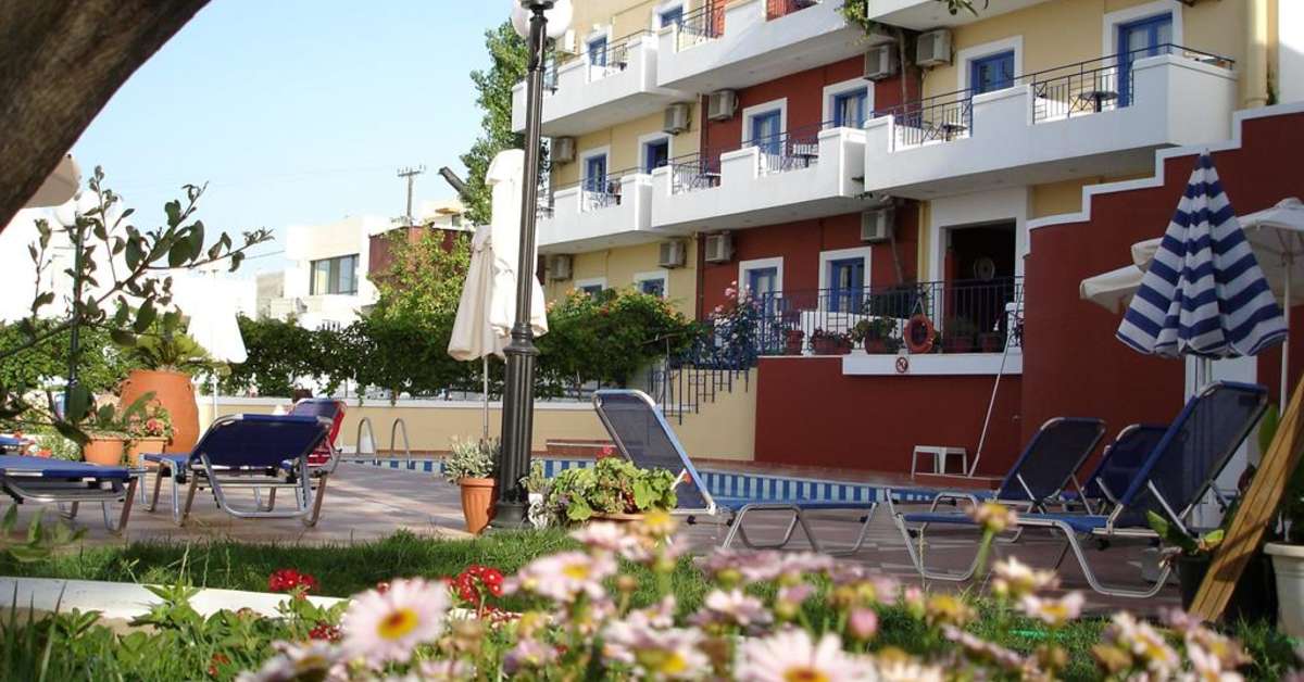 Een foto van het terras bij Astra Village