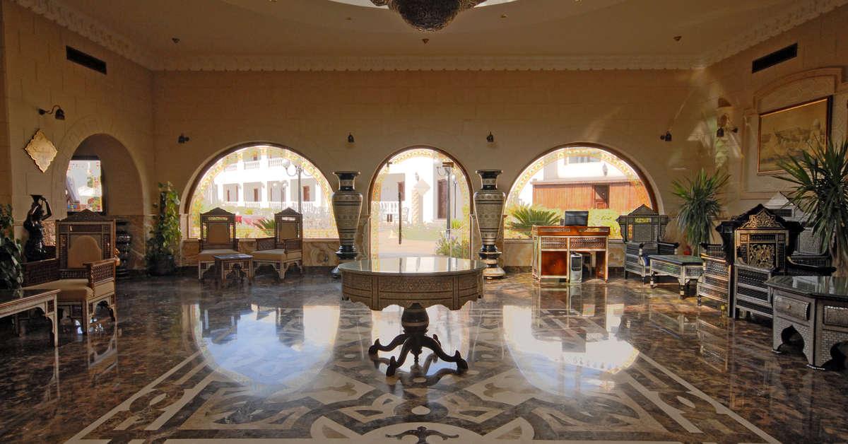 Een foto van het interieur van Hotel Oriental Rivoli