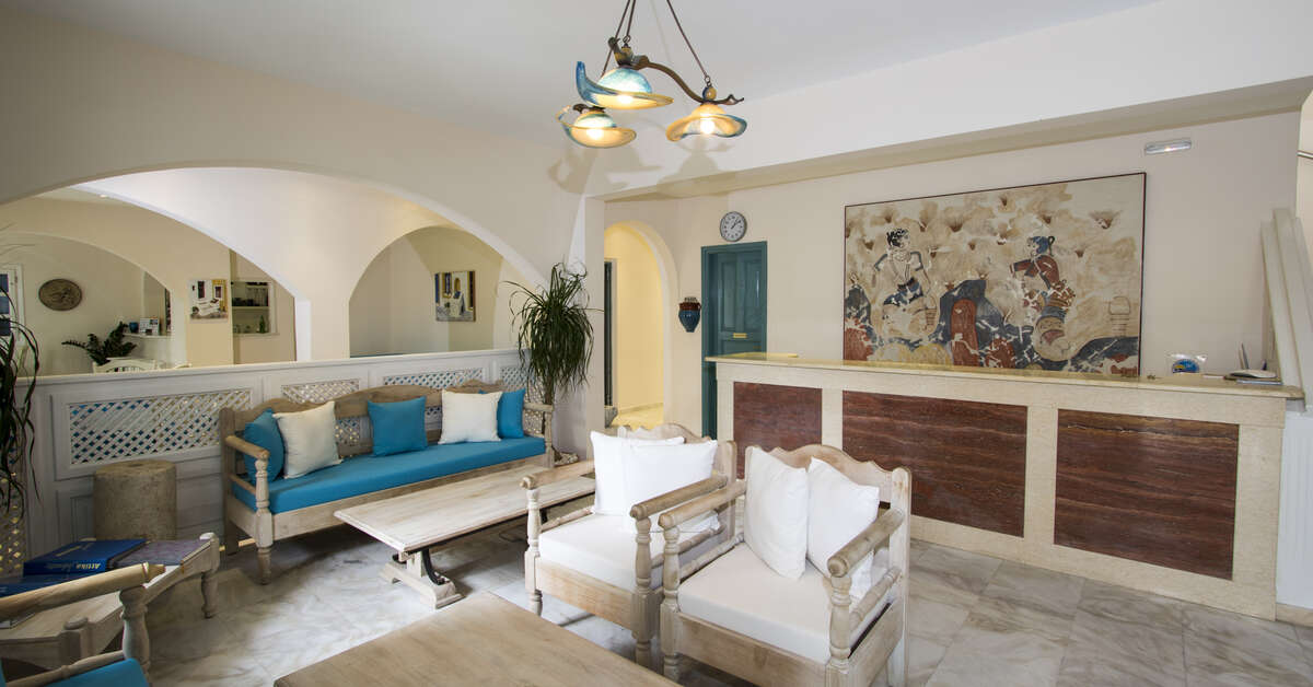Een foto van het interieur van Hotel Andreas