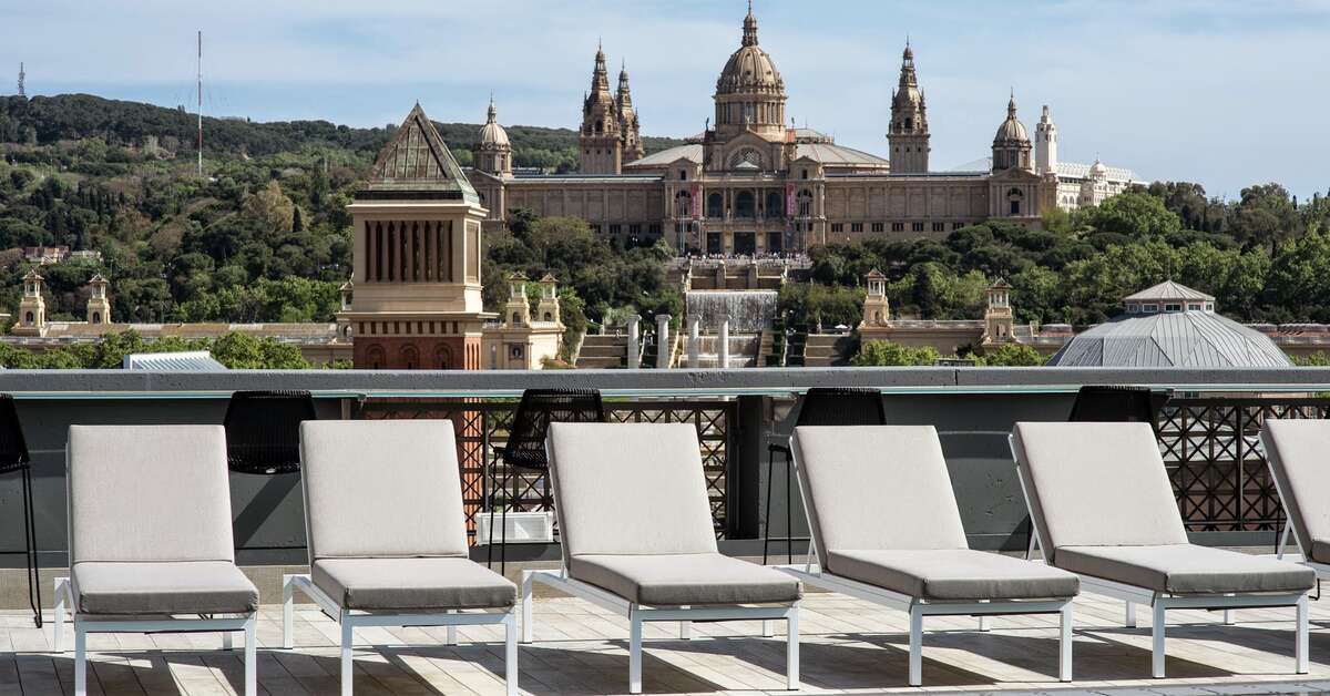 Ein Foto von den Einrichtungen im Catalonia Barcelona Plaza