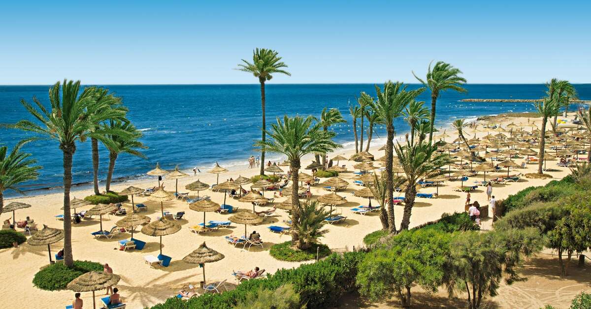 Een foto van het strand bij Hotel Djerba Castille
