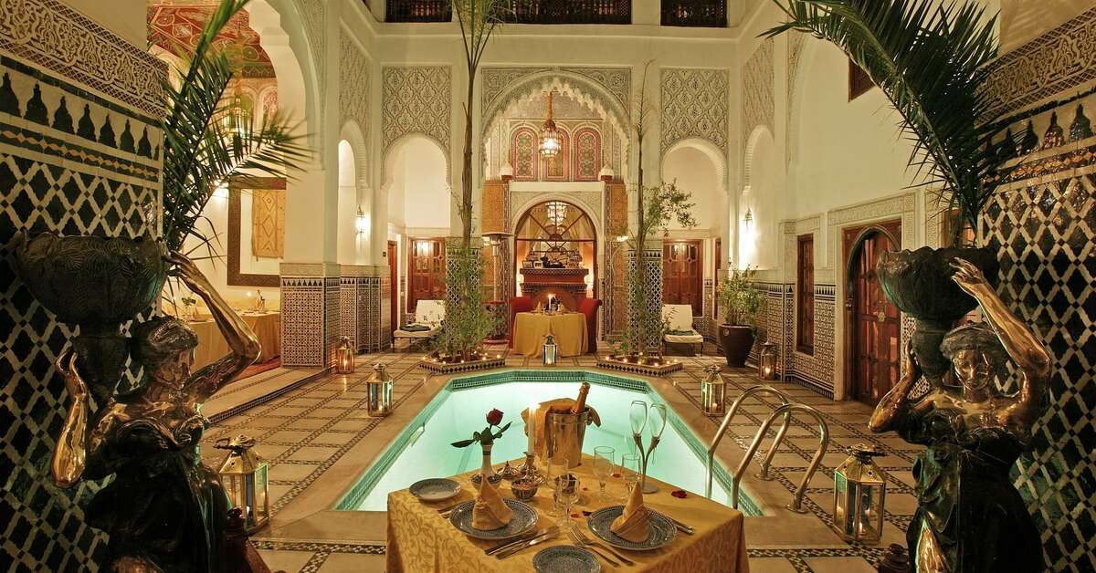 Een foto van het zwembad bij Riad & Spa Esprit du Maroc