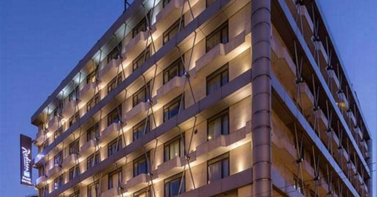 Een foto van de buitenkant van Radisson Blu Park Hotel Athene