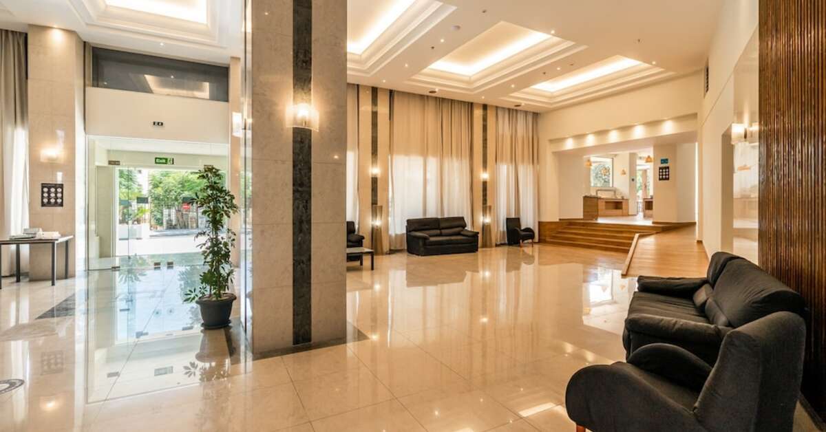 Een foto van het interieur van Castellum Suites