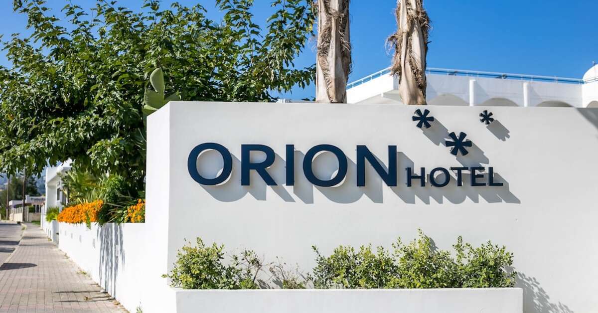 Een foto van de buitenkant van Orion Hotel Faliraki