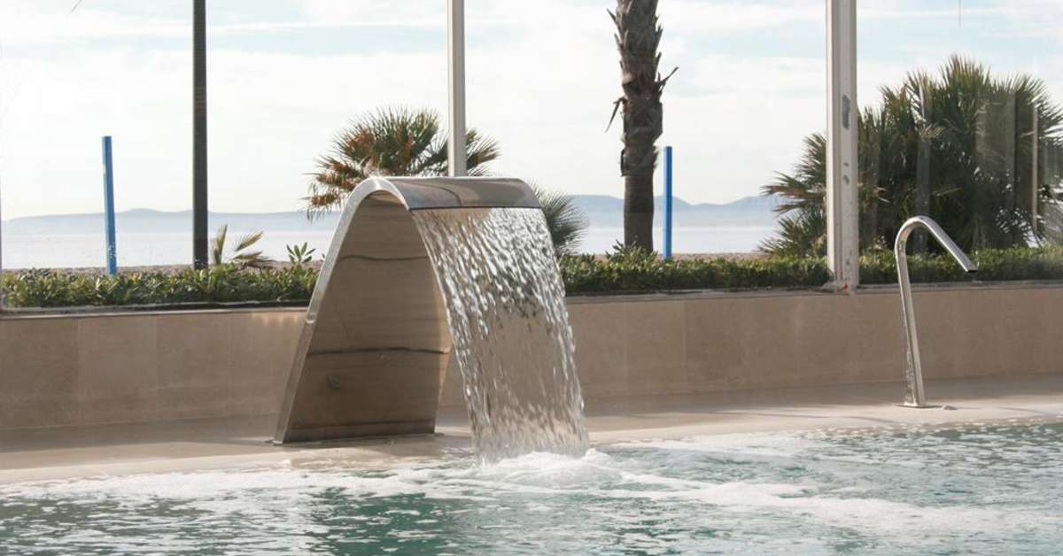 Een foto van het zwembad bij Hotel Montecarlo